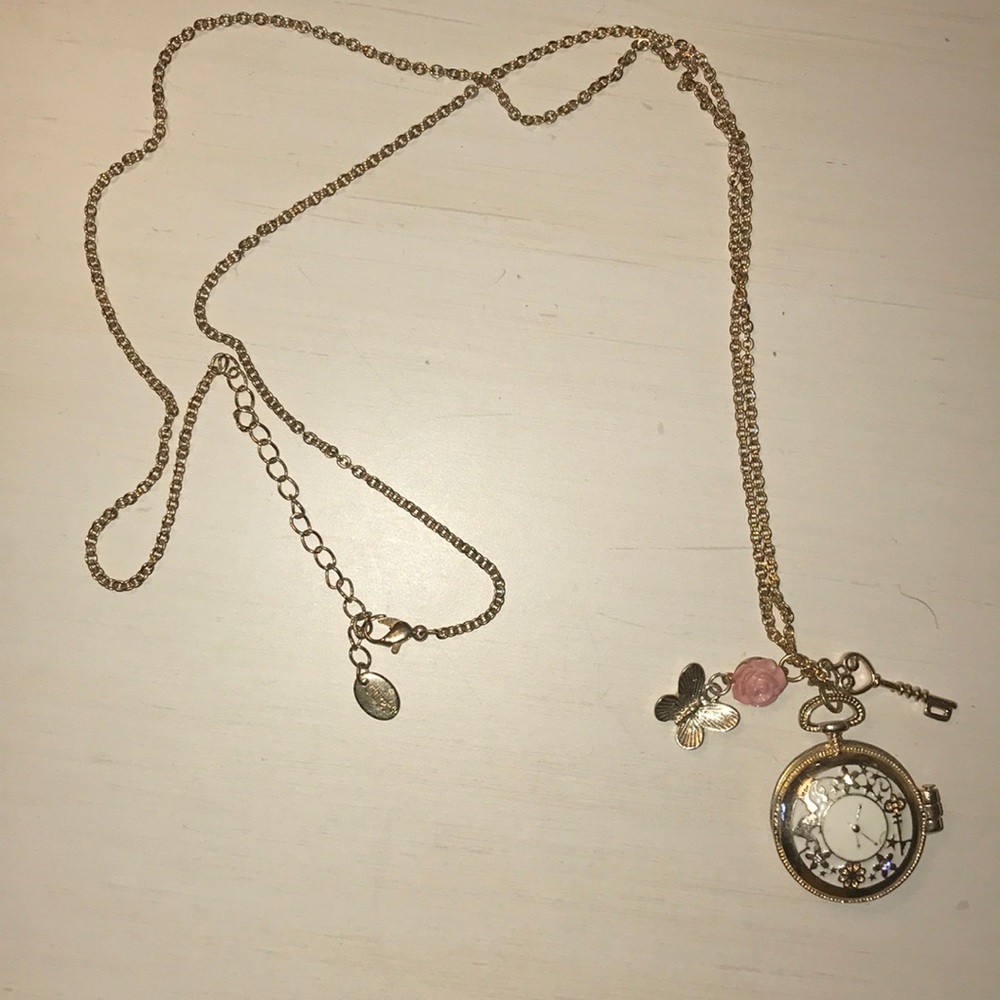 Clock Necklace from CLAIRES